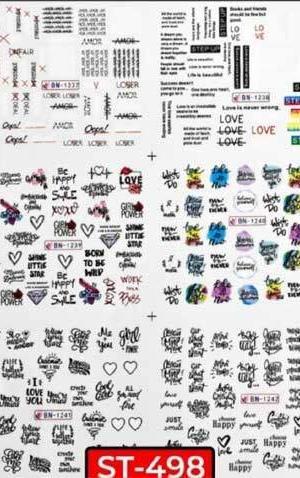 Nails Stickers 498